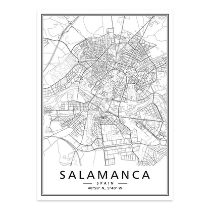 Affiches minimalistes des plus belles d'Espagne
